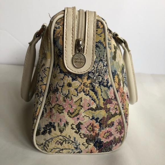 Austin Designs Vintage Tapestry Handbag Floral - Picture 6 of 8